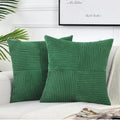 Corduroy Throw Pillow Covers, 2-Pack