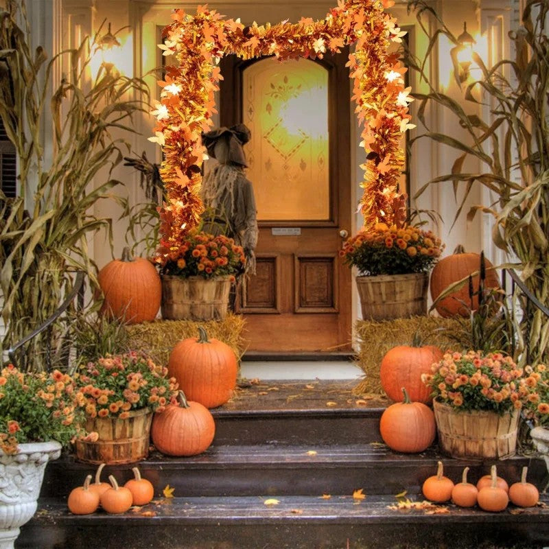 Fall Maple-Leaf Garland, 2-Pack - view 2