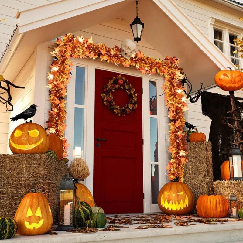 Fall Maple-Leaf Garland, 2-Pack - view 3