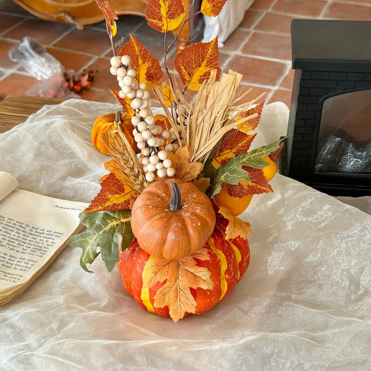 Fall Pumpkin Centerpiece