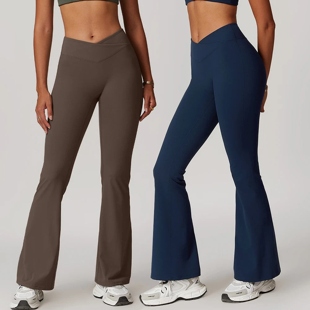 High-Waist Flared Yoga Pants