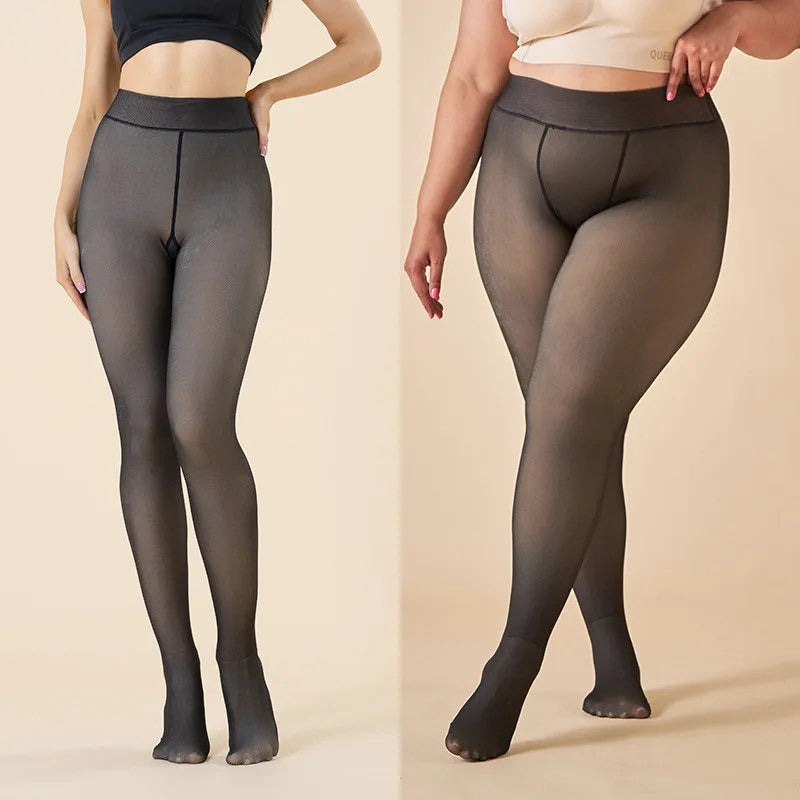 Fleece-Lined Thermal Tights