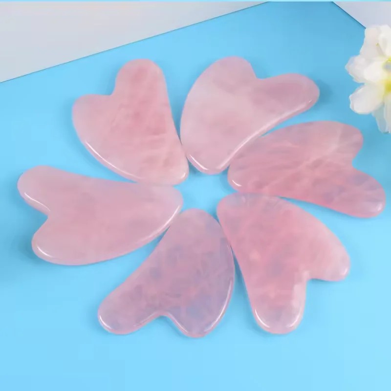 Rose Quartz Gua Sha Facial Tool - view 2