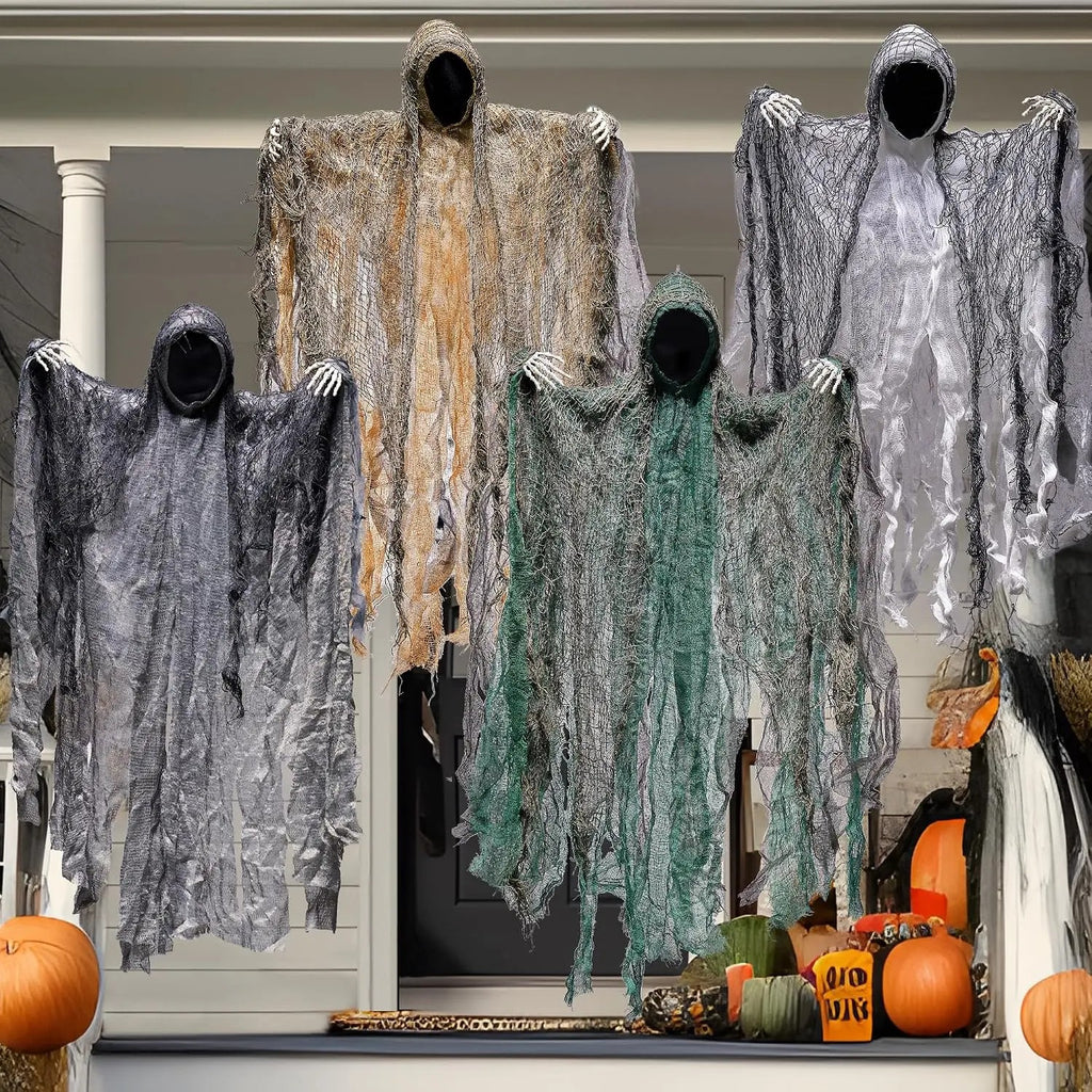 Faceless Hanging Ghosts, 4-Pack - view 2