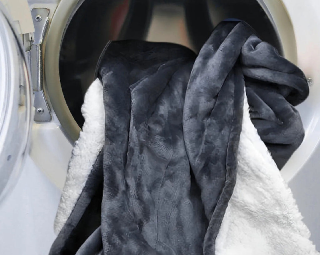 Wearable Heated Blanket with Hood and Sleeves — view 3
