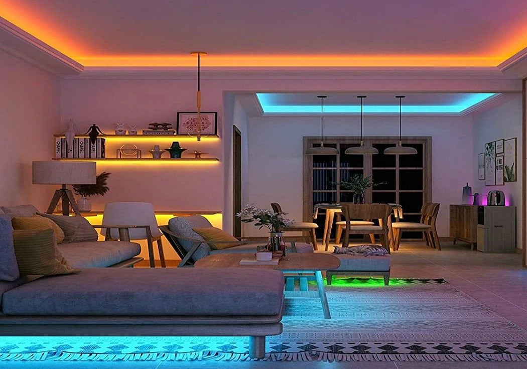 RGB LED Strip Lights with Remote and App
