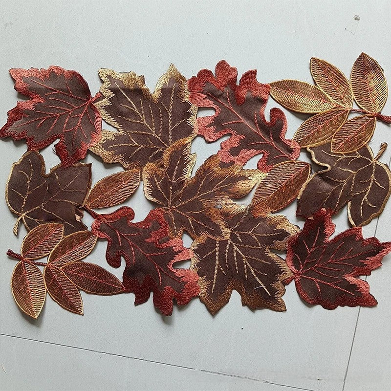 Maple Leaf Cutwork Table Runner - view 5
