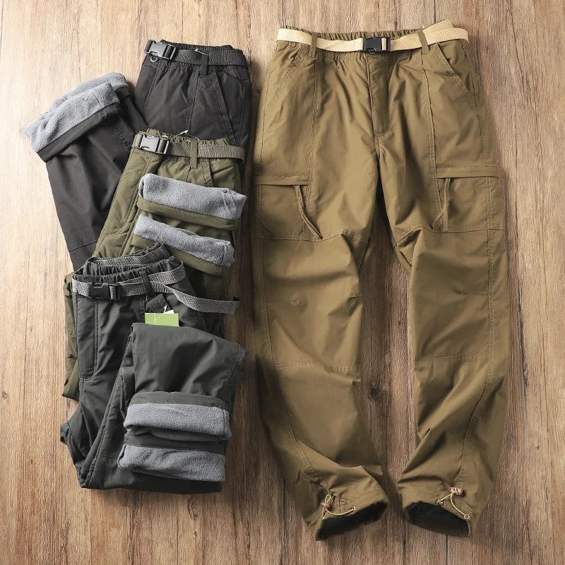 Men's Fleece-Lined Cargo Work Pants - view 2
