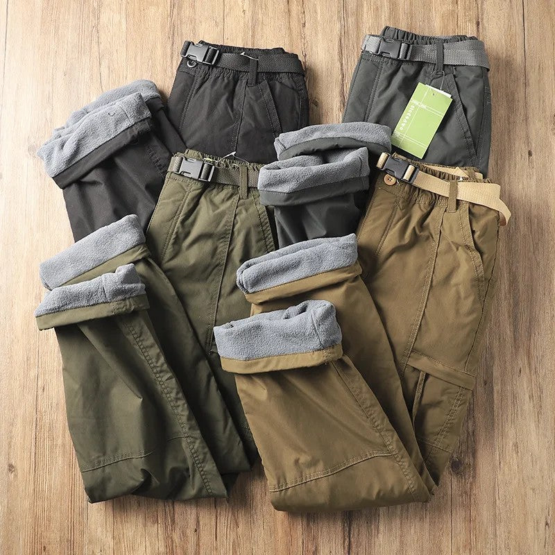 Men's Fleece-Lined Cargo Work Pants - view 3