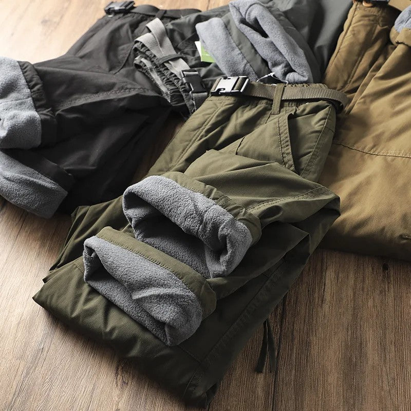 Men's Fleece-Lined Cargo Work Pants - view 4