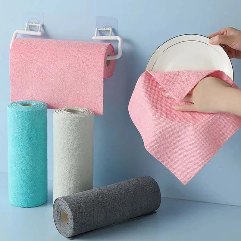 Tear-Off Microfiber Cleaning Cloth Roll - view 4