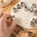 Mini Christmas Cookie Cutters, 20 Pieces