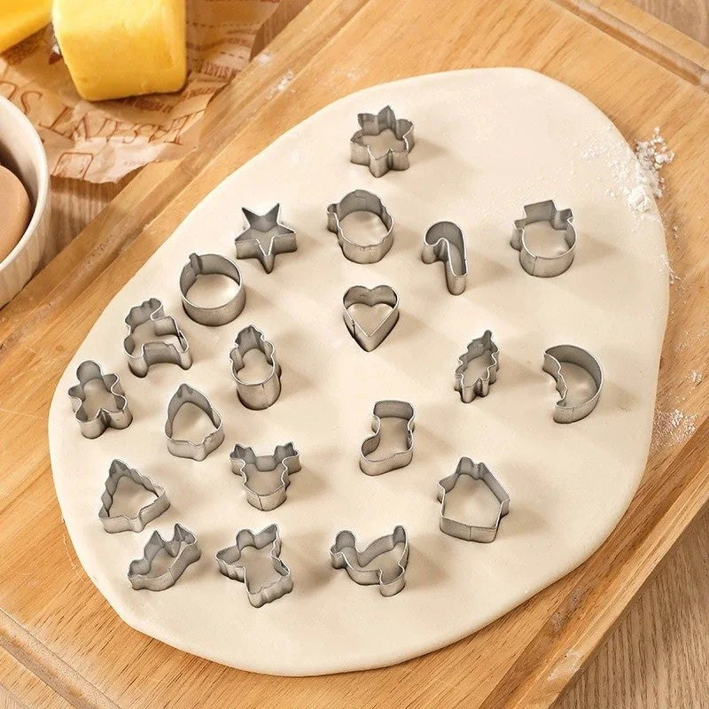 Mini Christmas Cookie Cutters, 20 Pieces - view 2