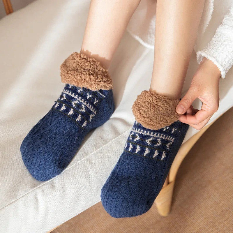 Non-Slip Plush Slipper Socks