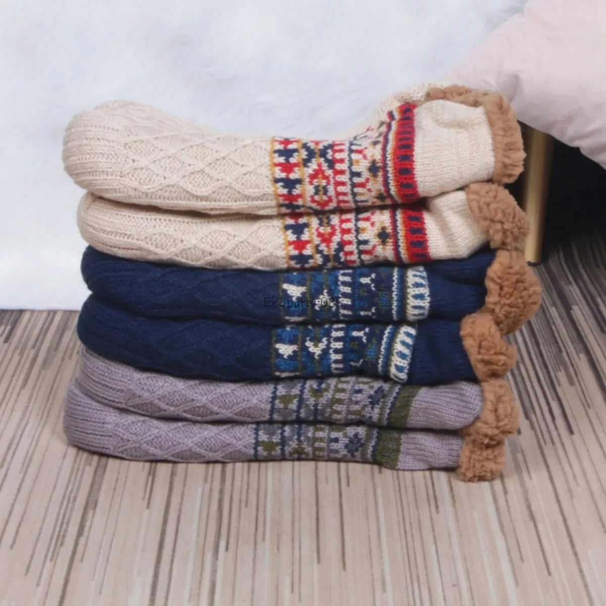 Non-Slip Plush Slipper Socks