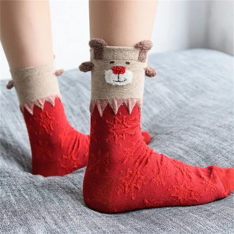 Reindeer Christmas Socks - view 2