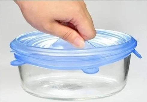 Silicone Stretch Lids, 6-Pack