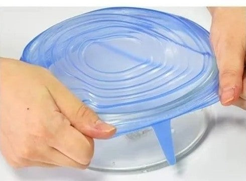 Silicone Stretch Lids, 6-Pack
