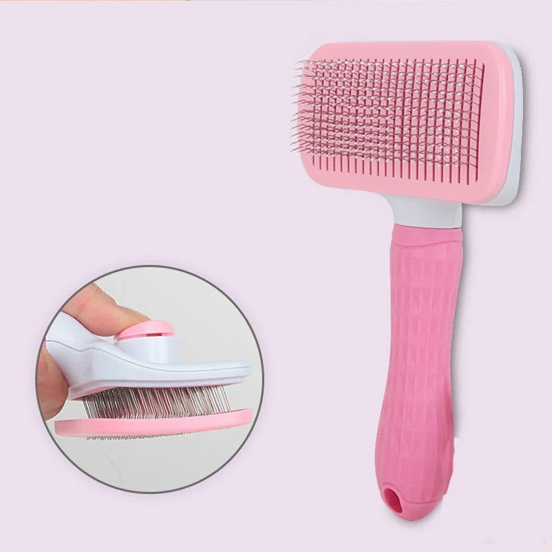 Self-Cleaning Pet Slicker Brush