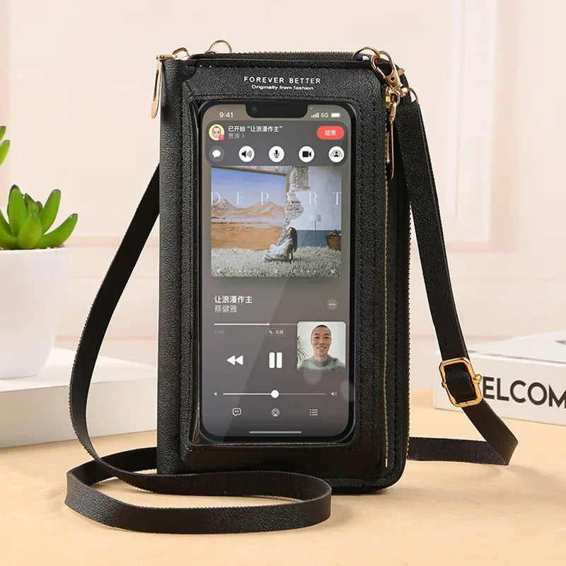 Touch-Screen Phone Crossbody Bag