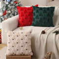 Tufted Christmas Pillow Cover, 18 x 18