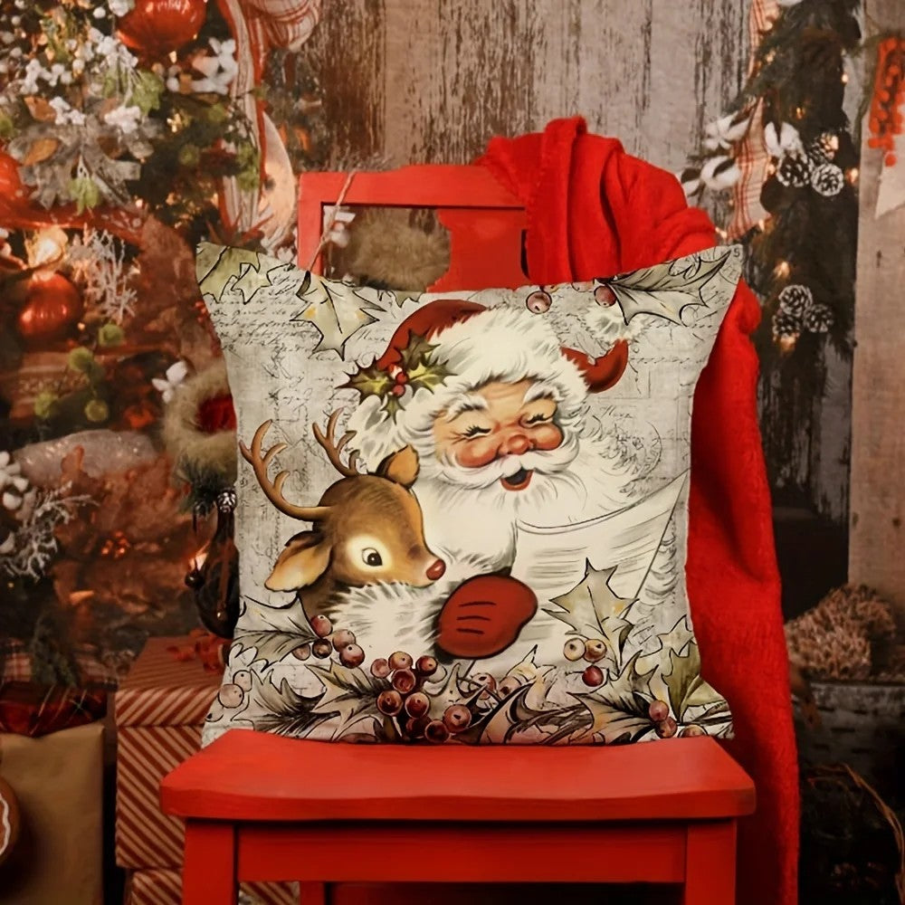 Vintage Santa Pillow Covers, Set of 4 - view 2